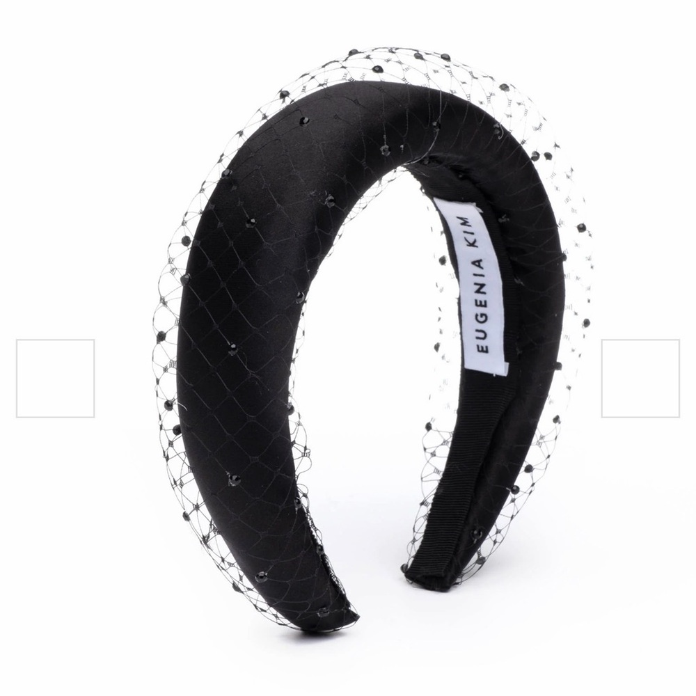 Eugenia Kim Elegant Black Veil Headband